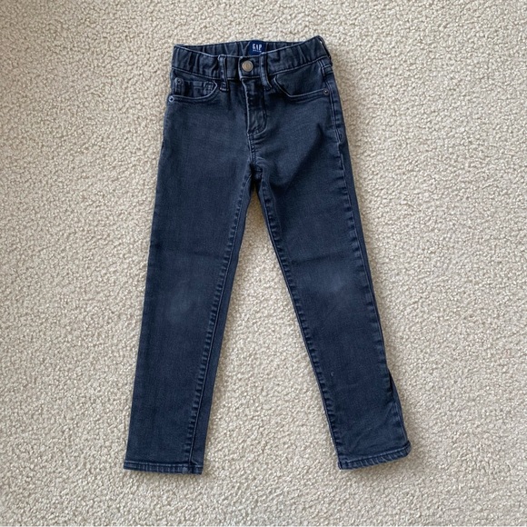 GAP Other - Gap Little Boys Adjustable Waist Faded Black Jeans Size 6 Slim